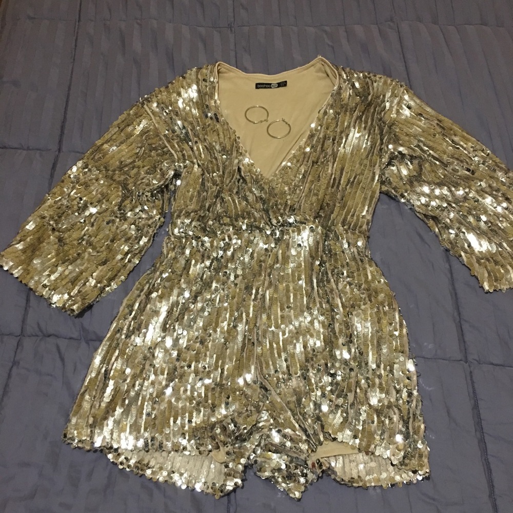 Boohoo Sequin Jumpsuit